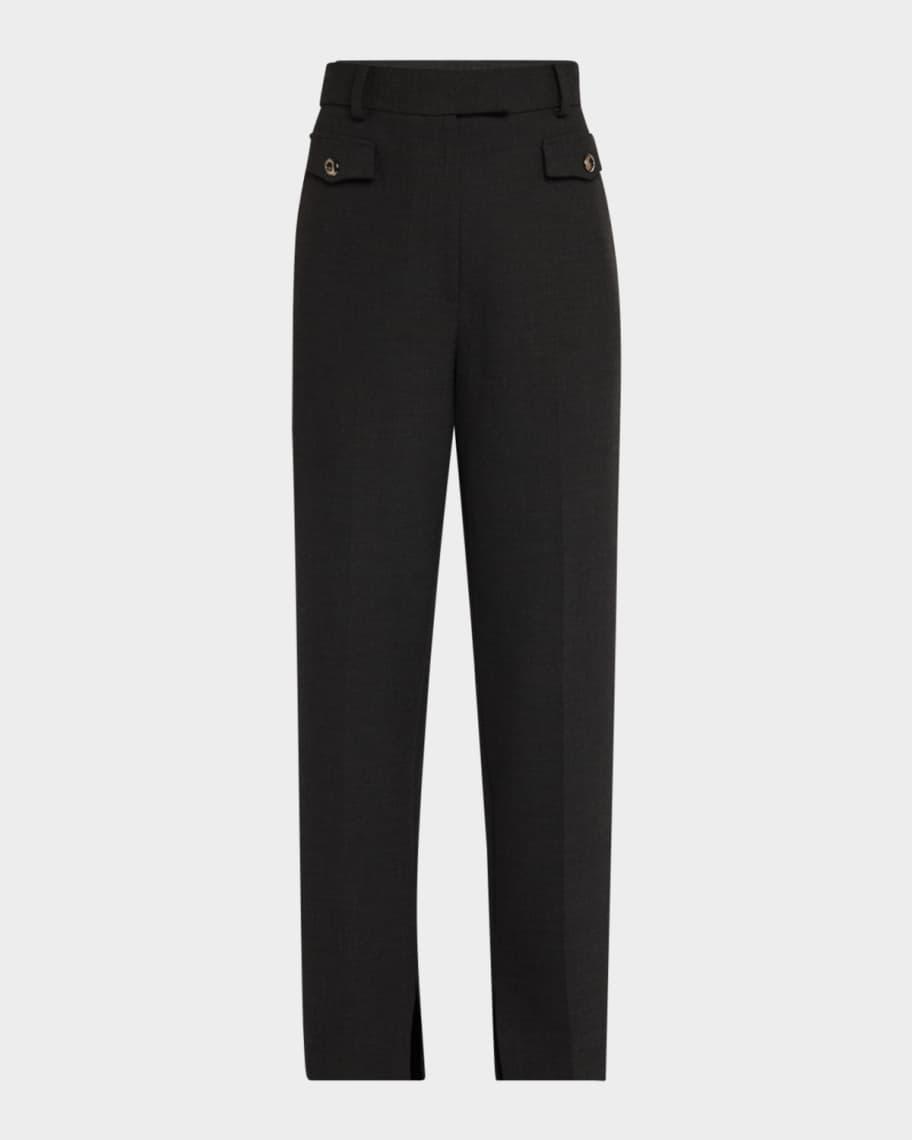 Double-Face Luxe Ponte Straight-Leg Pants product image