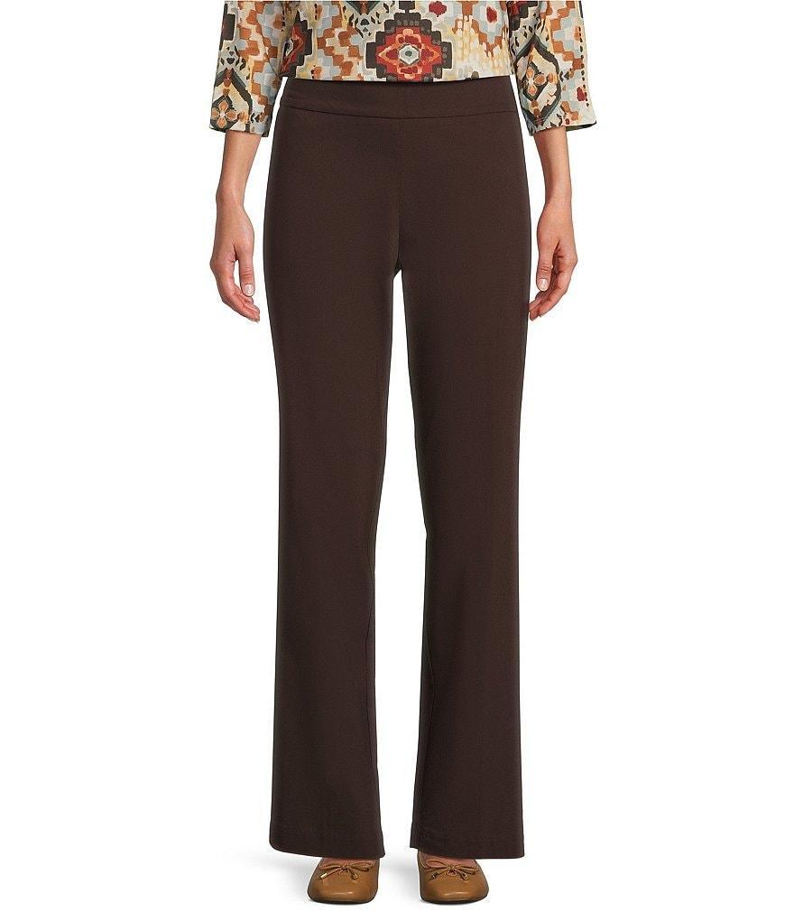 Allison Daley Tech Stretch Elastic Waist Straight Leg Pant Product Image