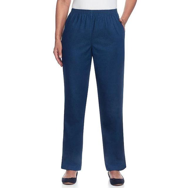 Petite Alfred Dunner Proportioned Pants, Womens Blue Product Image