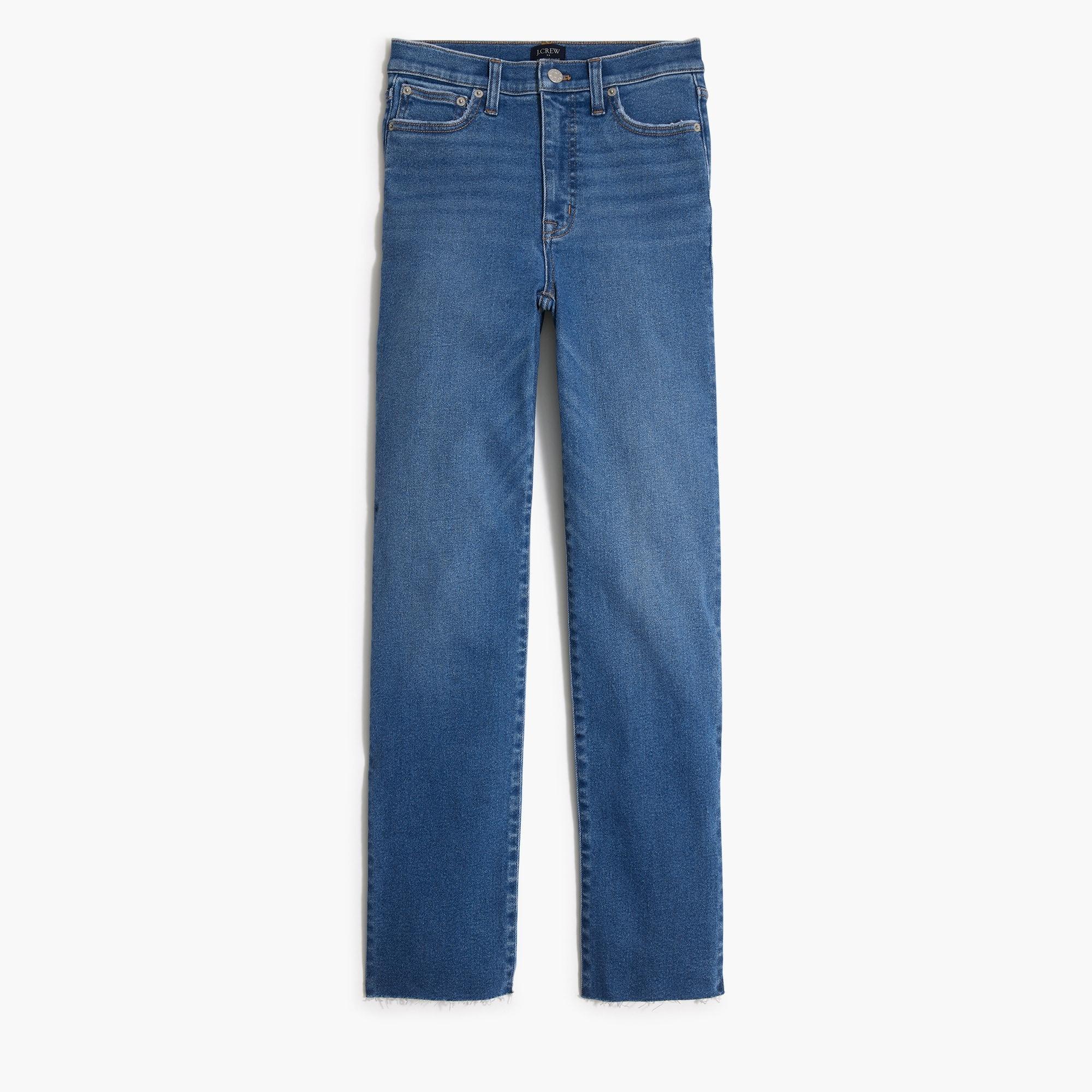 Stovepipe jean with cut hem in signature stretch+ Product Image