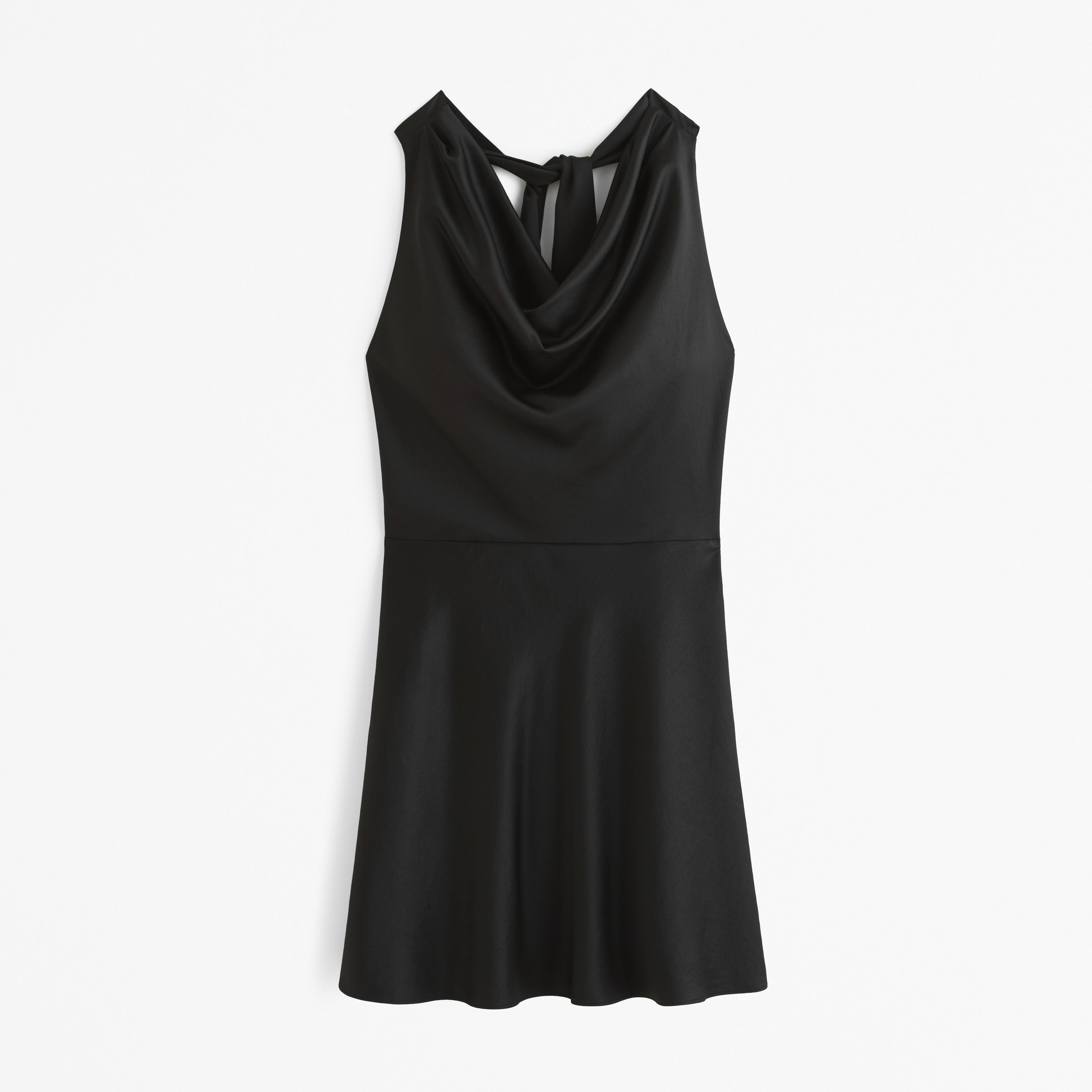 Cowl Neck Halter Mini Dress Product Image