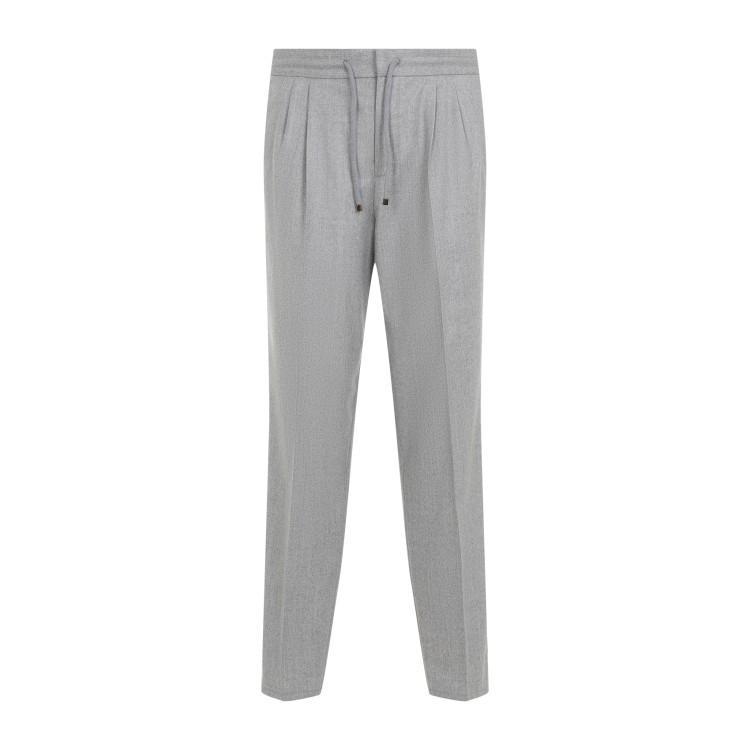 BRUNELLO CUCINELLI Jogging Lana Coulisse In Grey Product Image