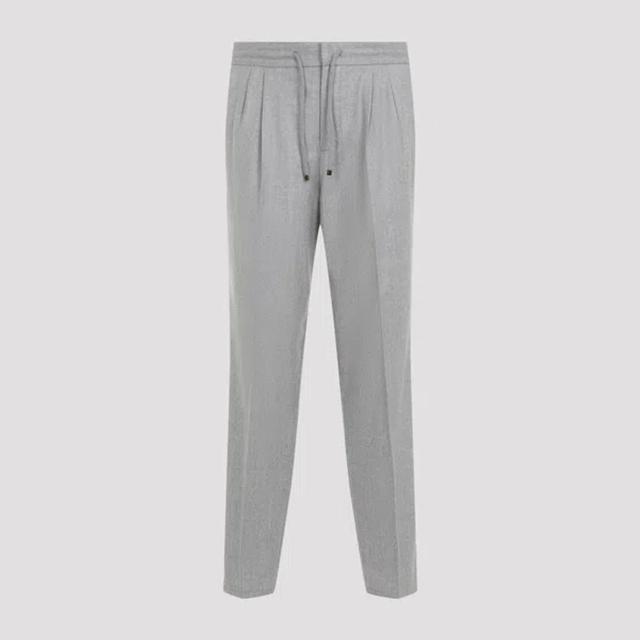 BRUNELLO CUCINELLI Jogging Lana Coulisse In Grey Product Image