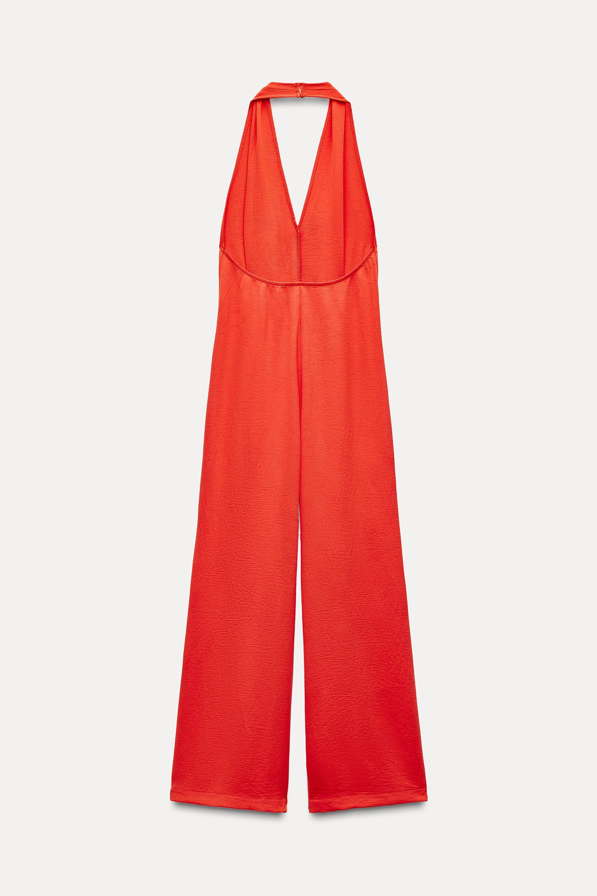 FLOWY HALTER NECK JUMPSUIT Product Image