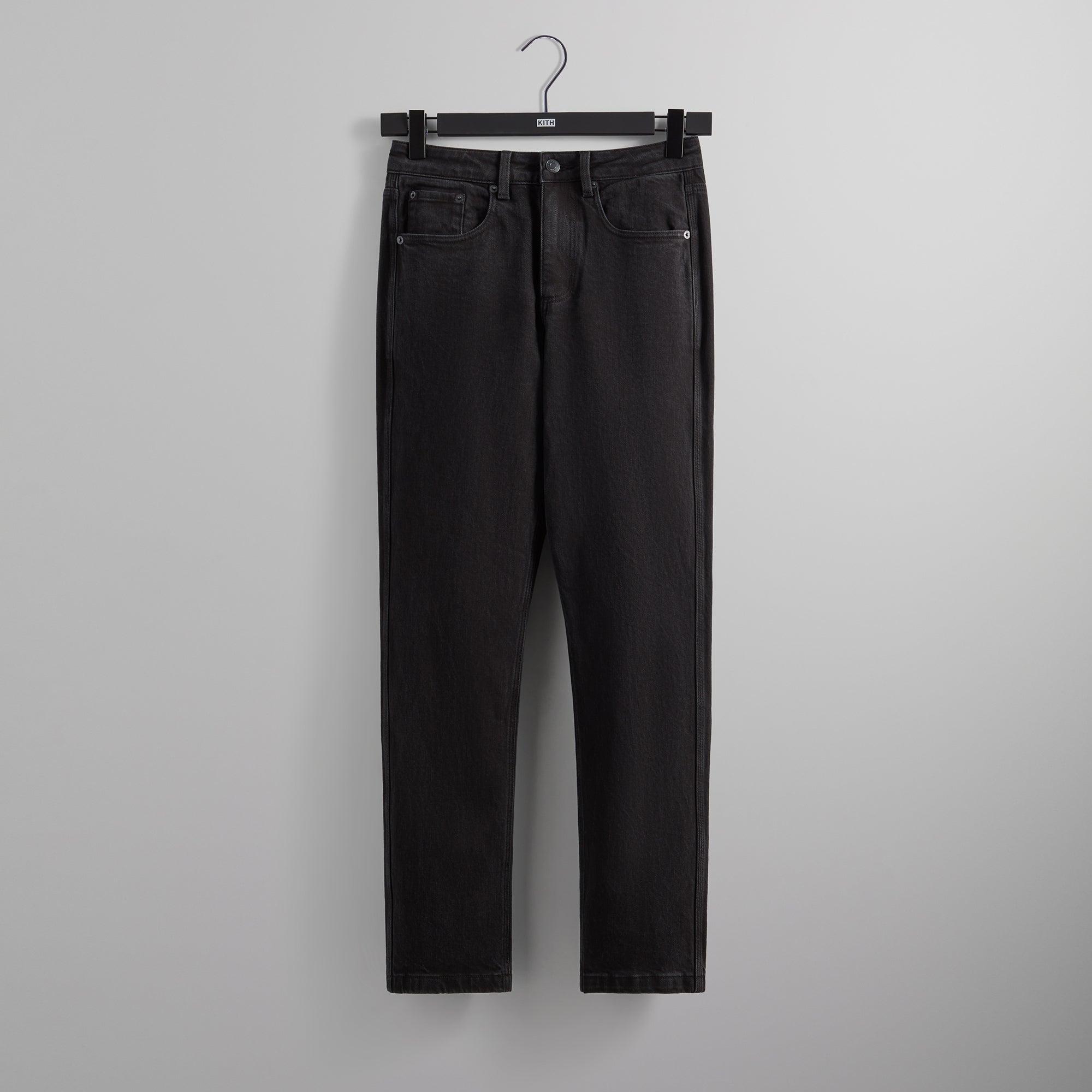 Kith Double Face Pierre Sweatpant - Black Male Product Image