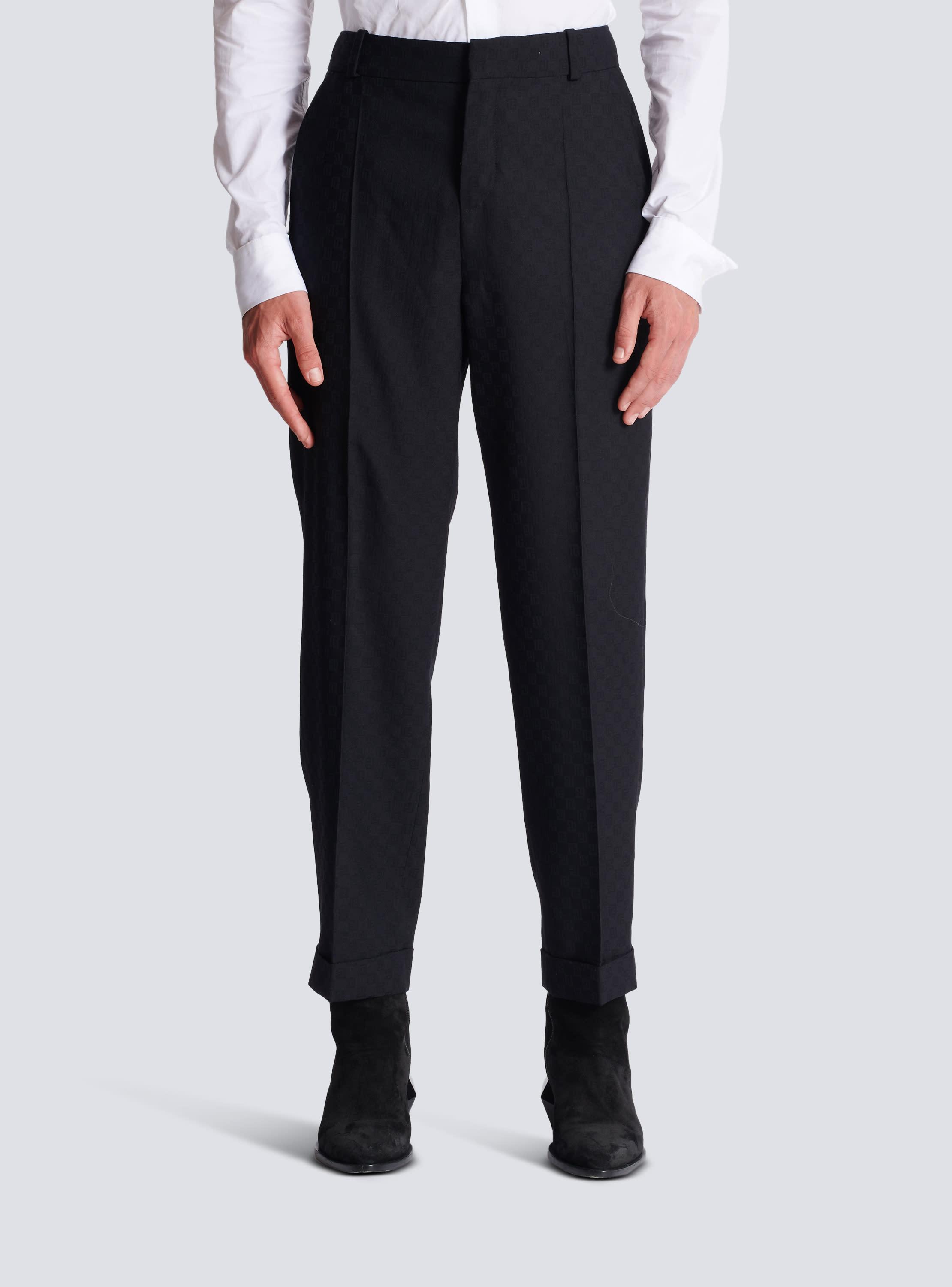 Monogram wool trousers Product Image