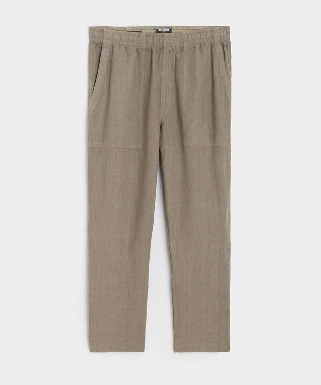 Italian Linen Beach Pant in Vintage Pewter Male Product Image