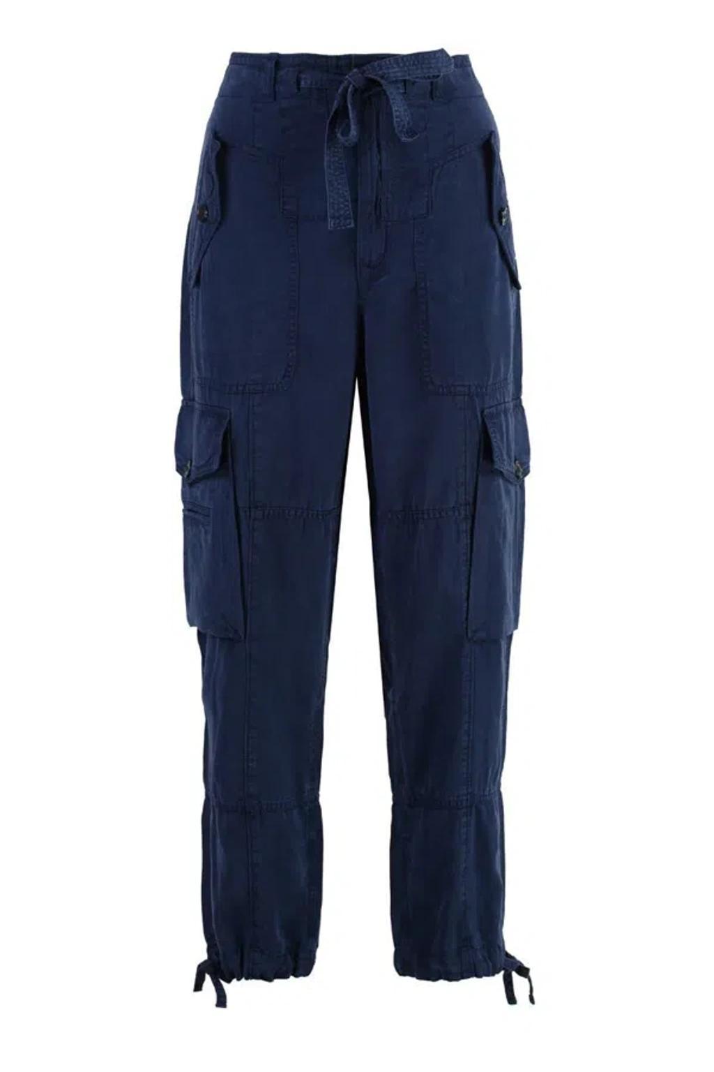 POLO RALPH LAUREN Pants  Woman Color Blue Product Image