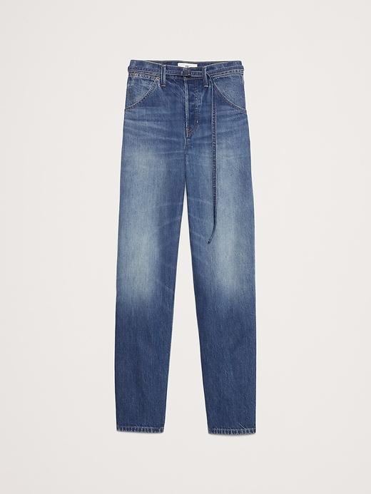 High-Rise Rigid Bow Jean Product Image