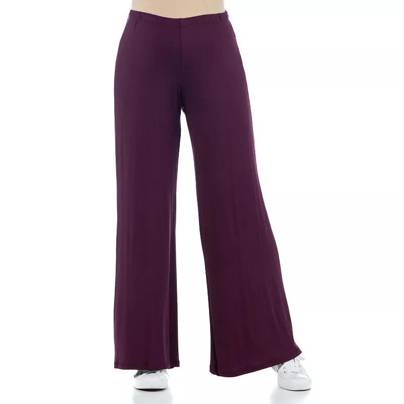 Maternity 24Seven Comfort Apparel Palazzo Lounge Pants, Womens Product Image