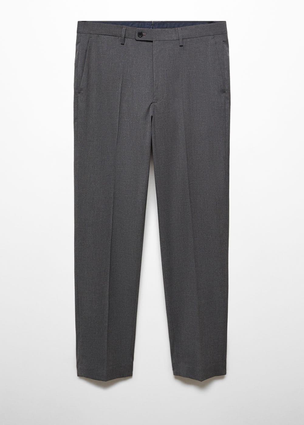 MANGO MAN - Stretch fabric slim-fit suit pants greyMen Product Image