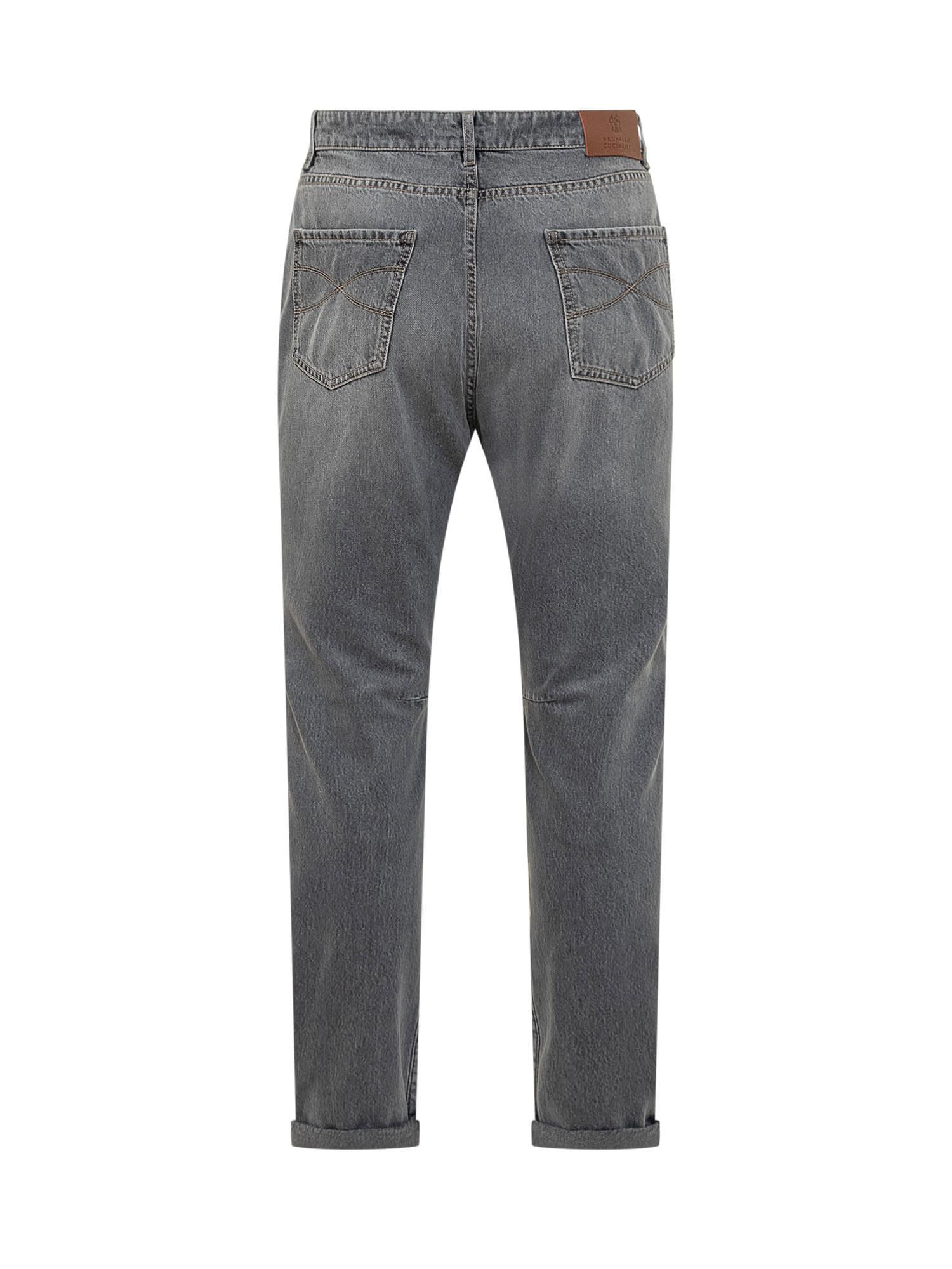 BRUNELLO CUCINELLI Denim Pants In Grey Product Image