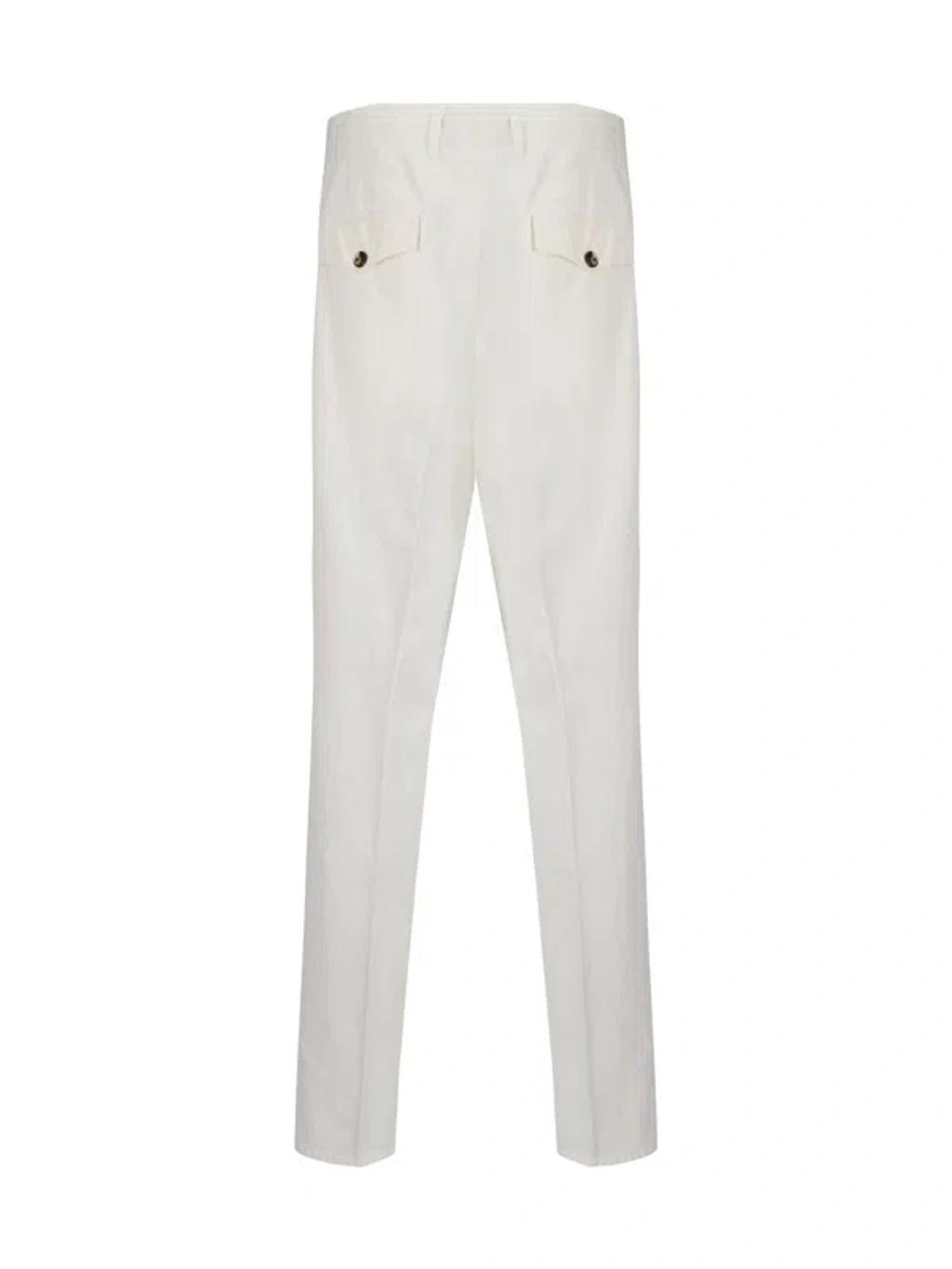 BRUNELLO CUCINELLI Dyed Pants In White Product Image