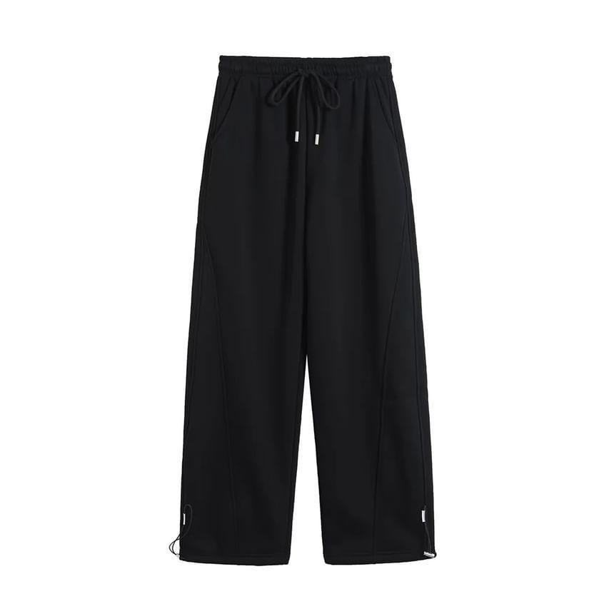 Mid Rise Plain Sweatpants Product Image