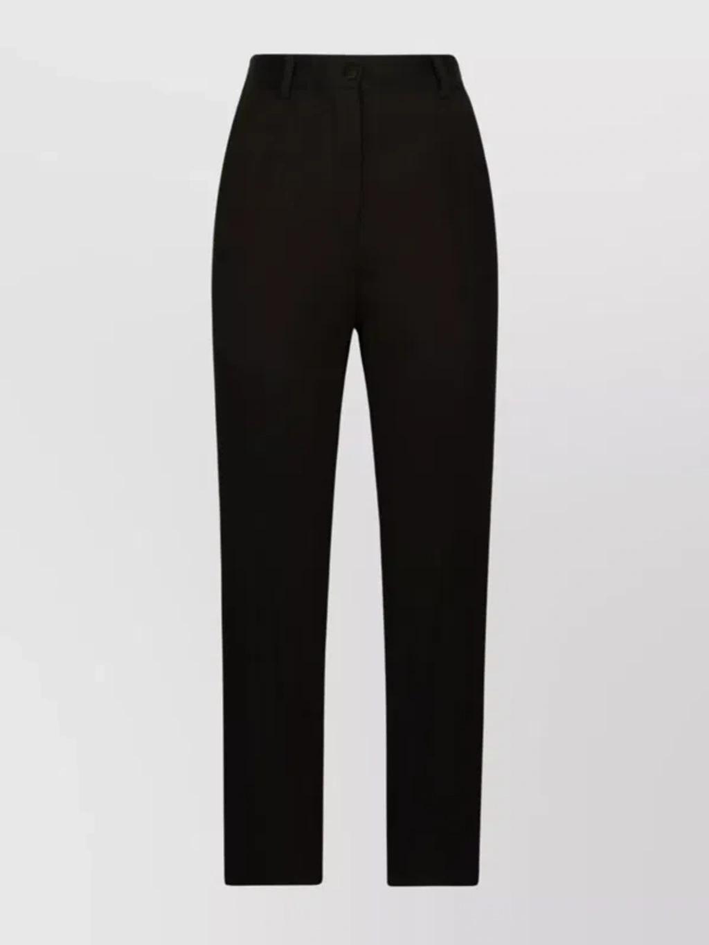 Pressed-crease Palazzo Pants In Black Product Image