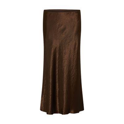 Alessio Midi Skirt - Leisure In Brown Product Image