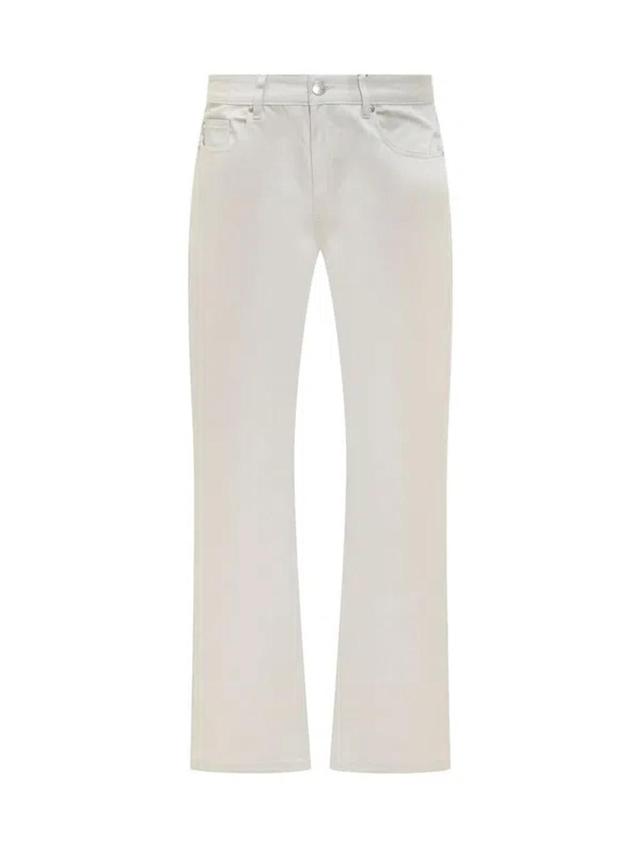 Straight Fit Trousers In Silver Product Image