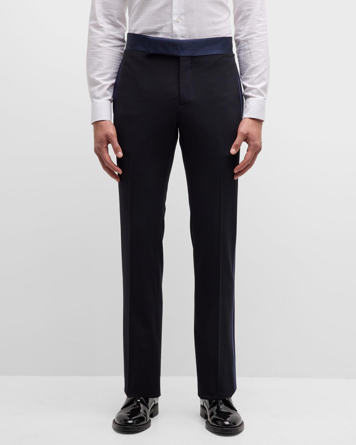 Men's Soho Satin-Trim Tuxedo Trousers Product Image