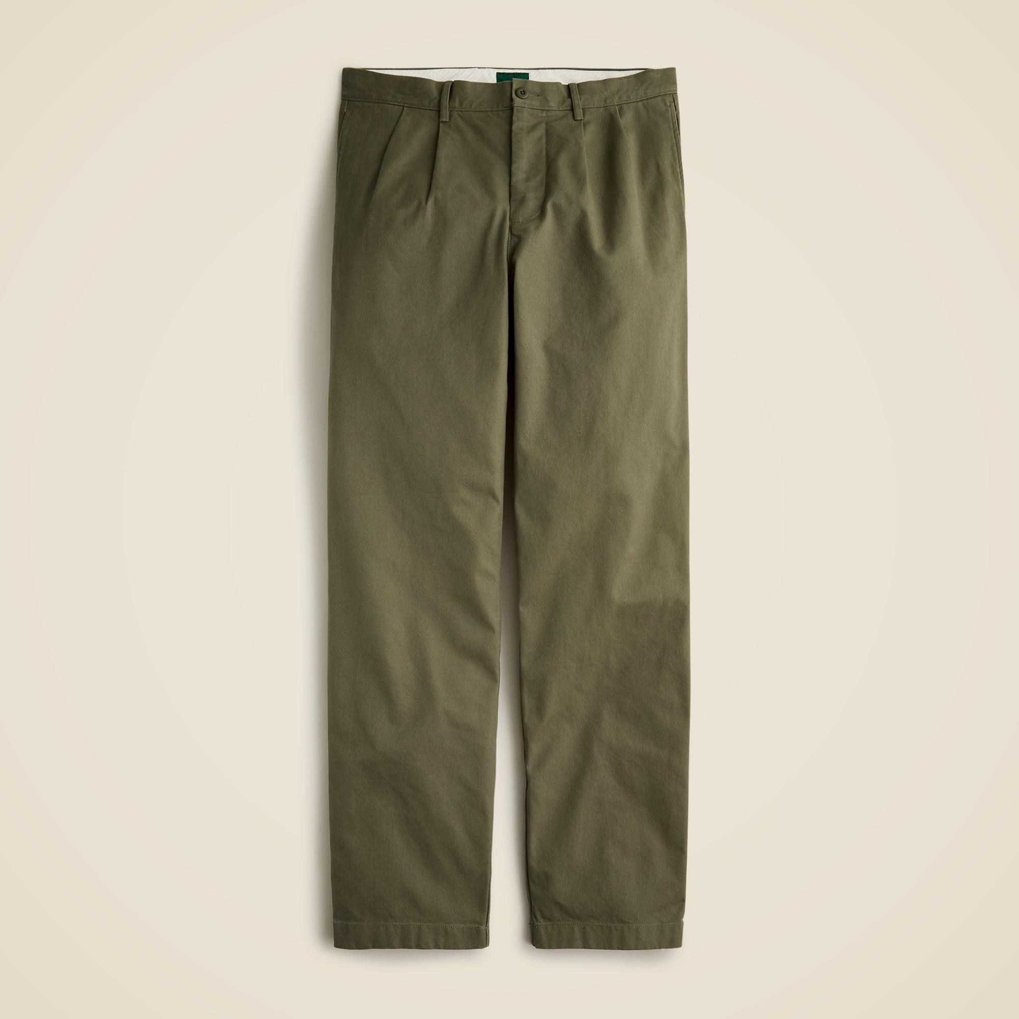 Classic double-pleated chino pant Product Image