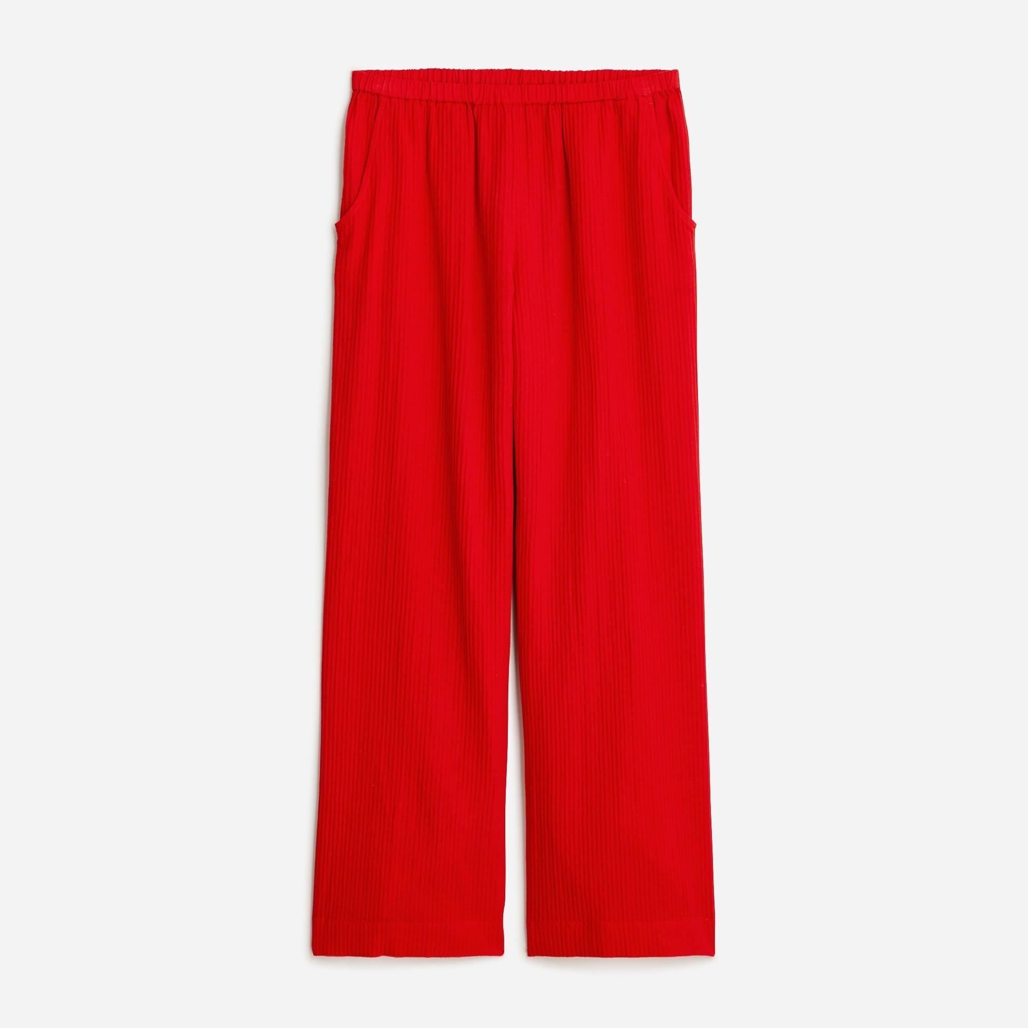 Relaxed beach pant in airy gauze Product Image