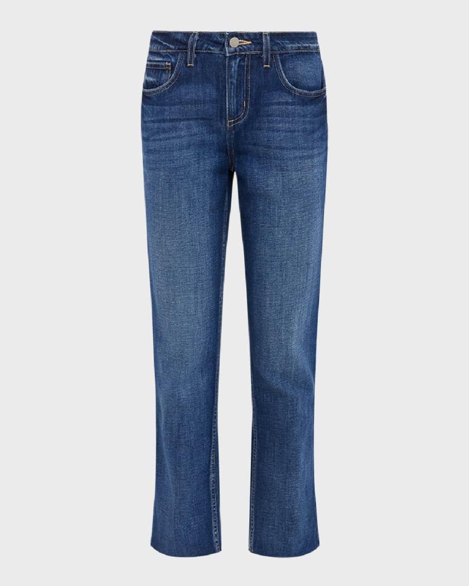 Milana Low-Rise Cropped Straight Jeans  Product Image