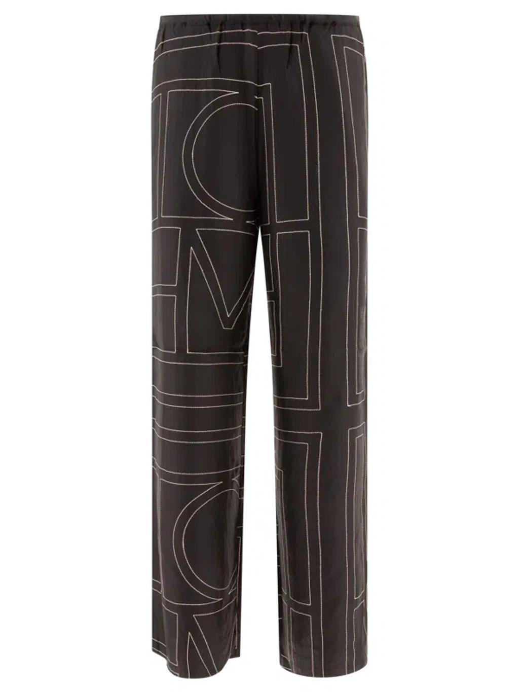 Monogram Trousers In Black Product Image