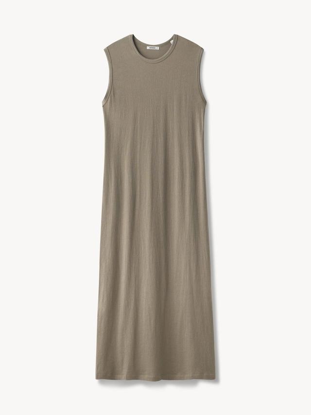 Military Olive Pima Muscle Tank Dress Product Image