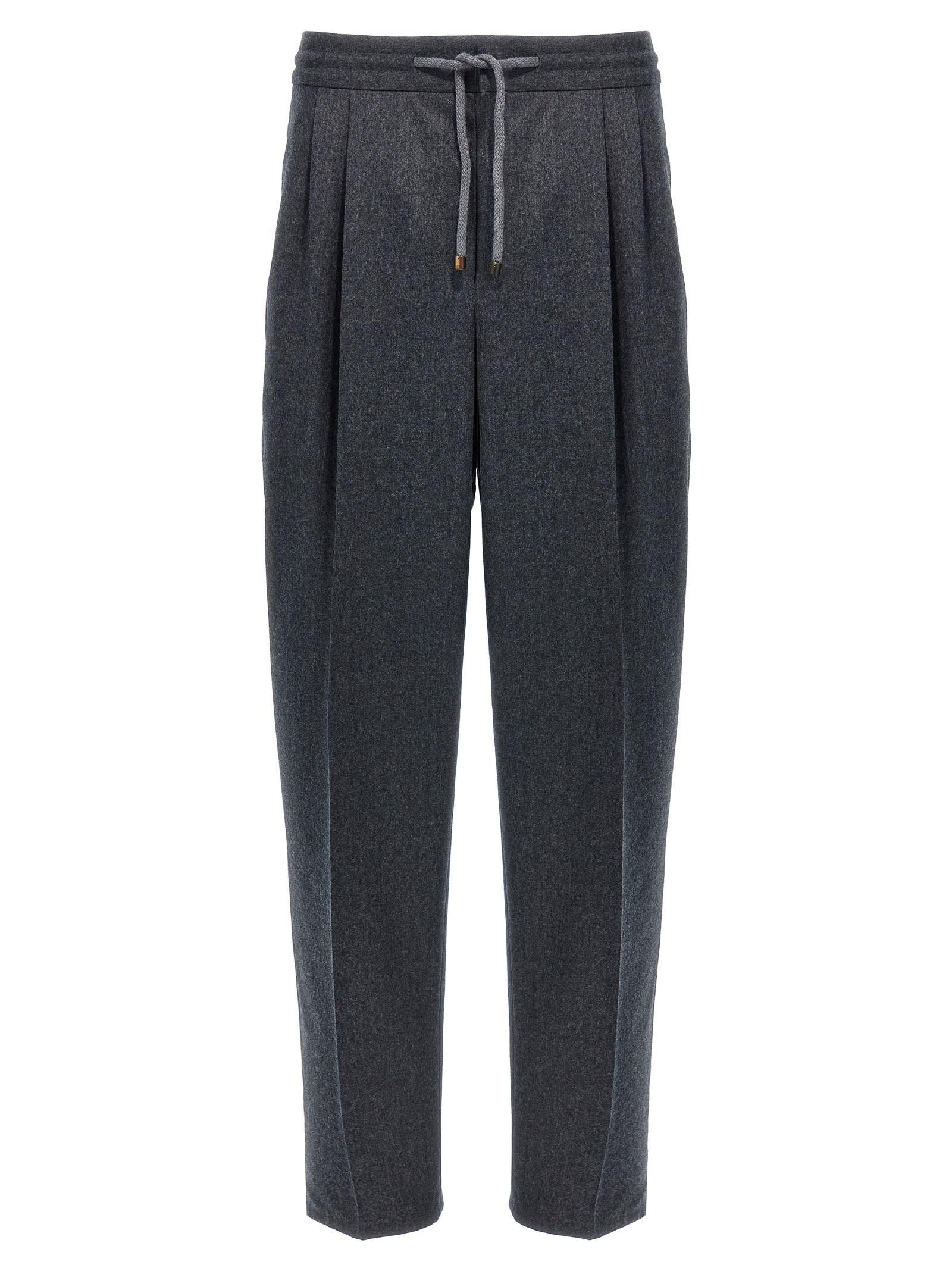 Womens Relaxed Trousers with Raw Edge Detail Product Image