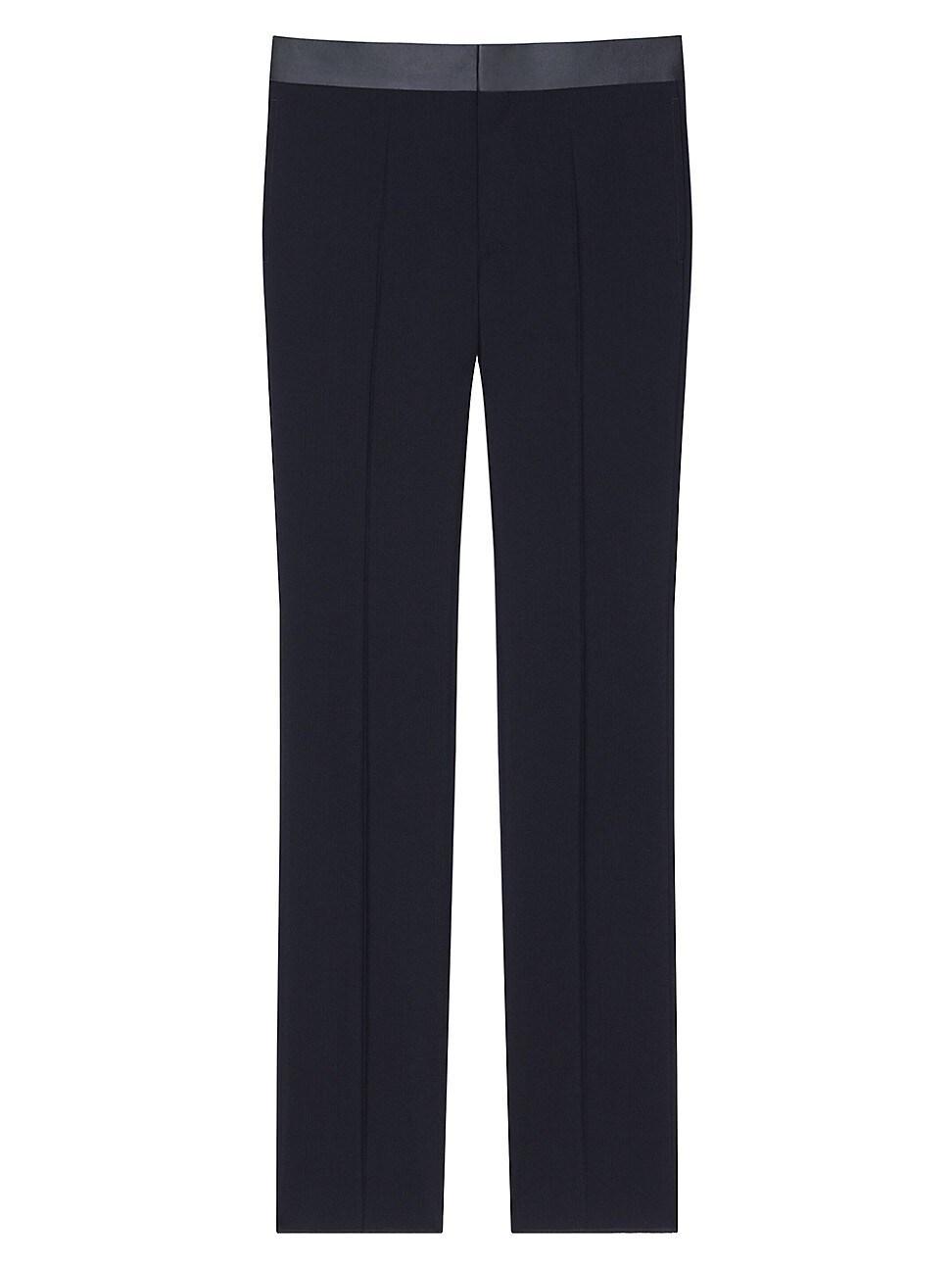 Givenchy Men's Wool-Blend Evening Trousers  - NIGHT BLUE - Size: 46 EU (30R US) Product Image