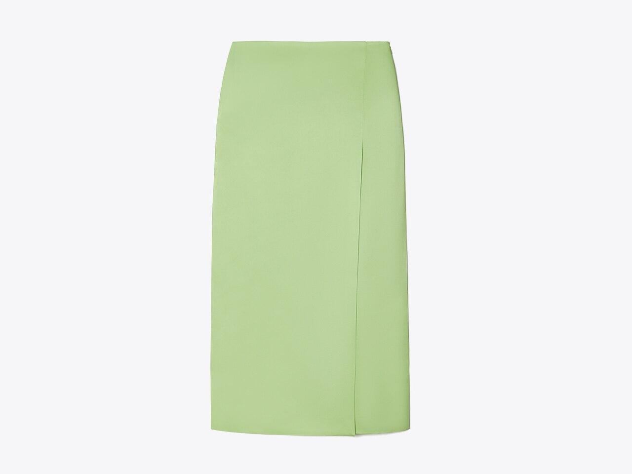 Satin Wrap Skirt Product Image