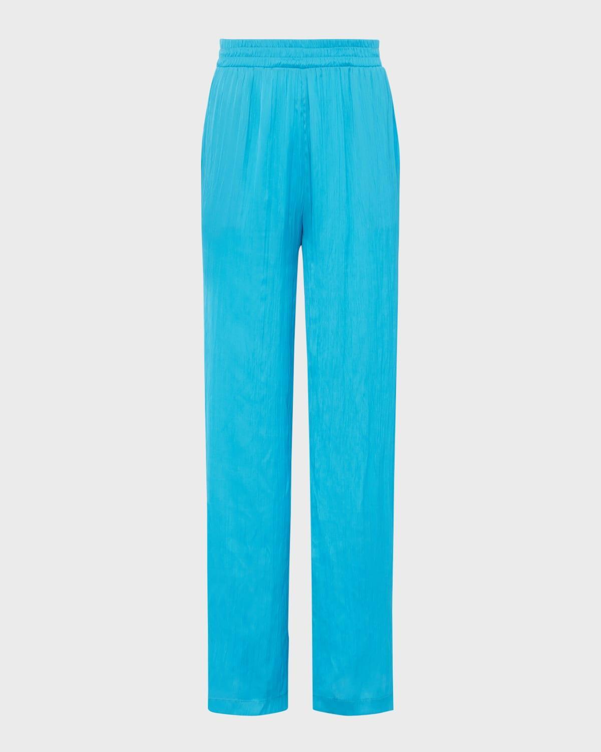 Lillian Wide Leg Pants In Blue Atoll Product Image