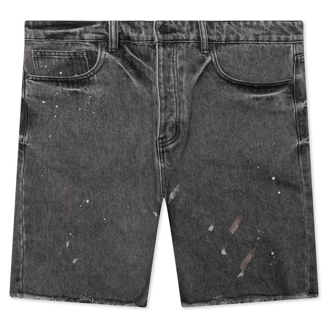 Berry Wide Denim Short - Vintage Black Male Product Image