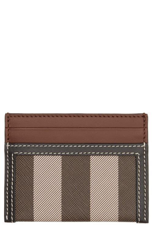 Womens Sandon Check Coated Canvas Card Case Product Image