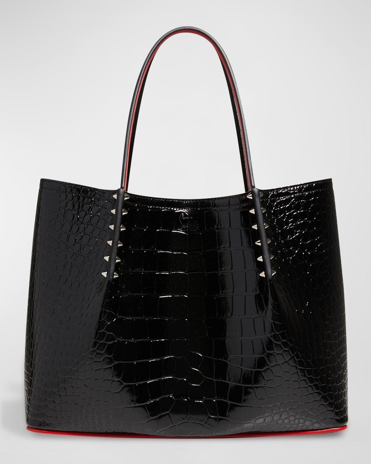 Womens Small Cabarock Crocodile-Embossed Leather Tote Product Image