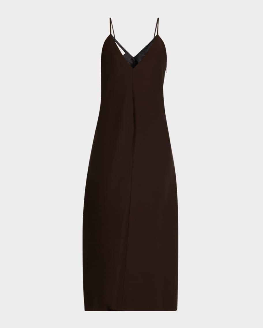 Plunging Sleeveless Midi Slip Dress product image