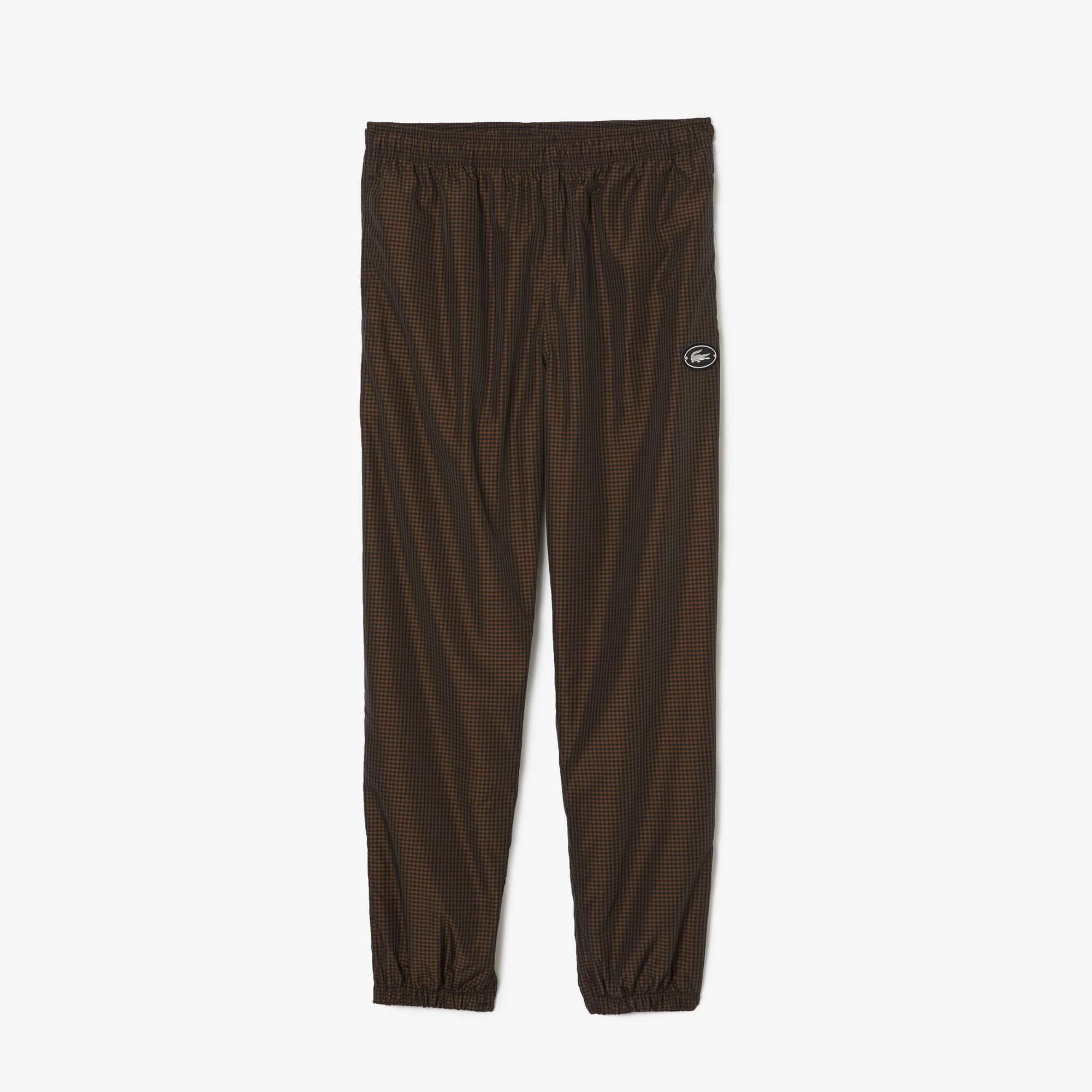 Men's Water-Repellent Check Twill Joggers Product Image