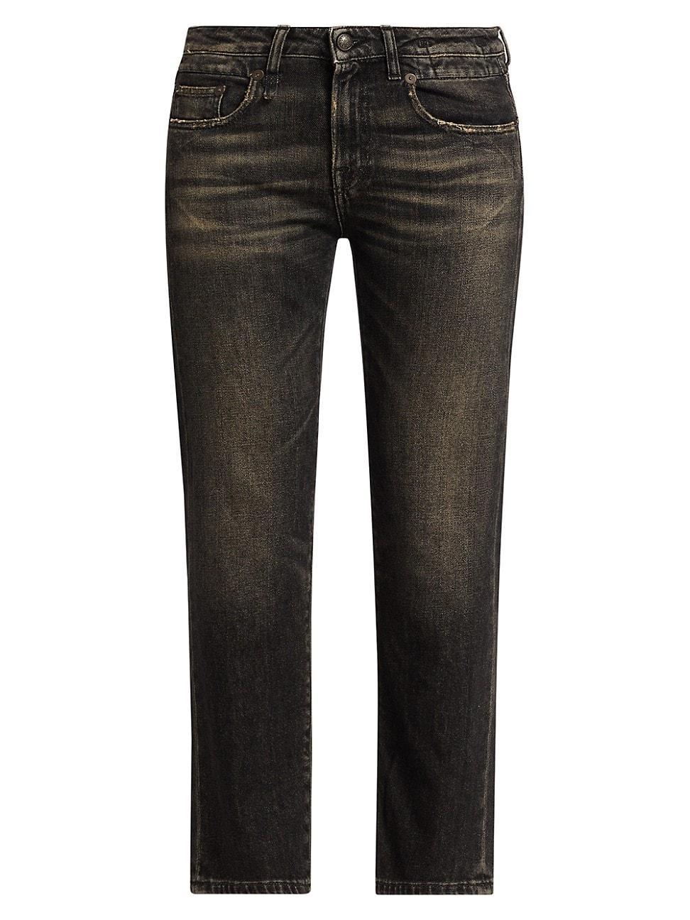 Womens Boy Low-Rise Cropped Jeans Product Image