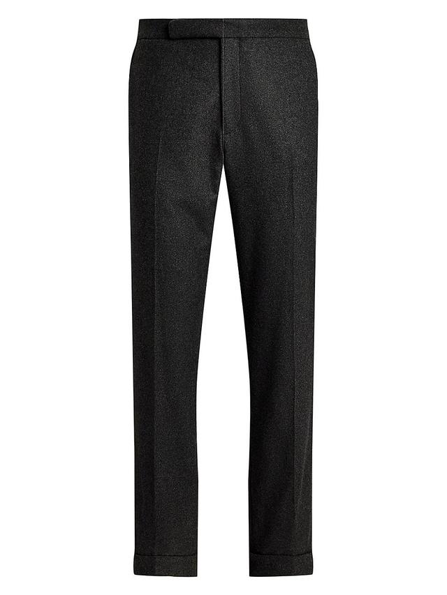 Mens Wool Flannel Trousers Product Image