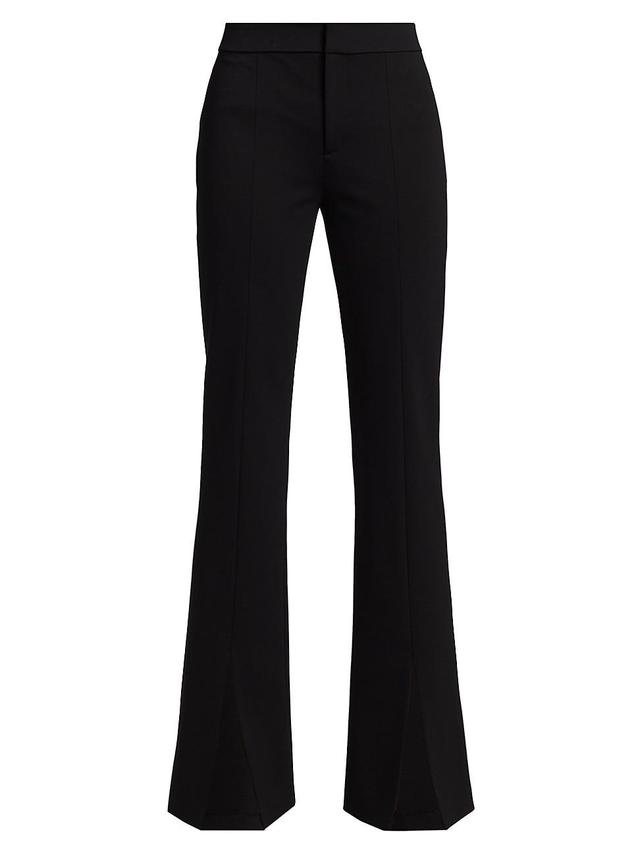 Alice + Olivia Emiko Split Cuff High Waist Flare Pants Product Image