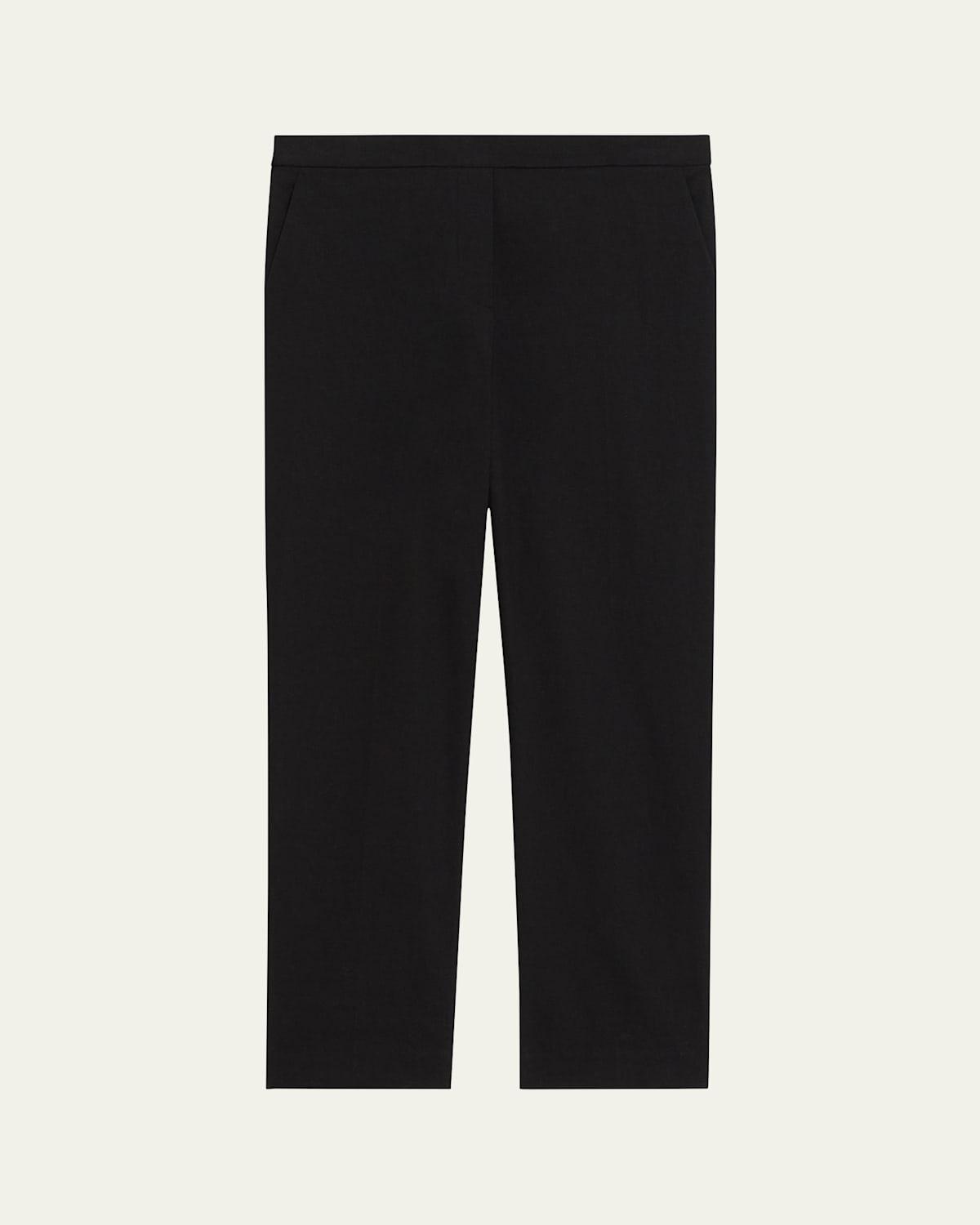 Treeca Good Linen Cropped Pull-On Ankle Pants Product Image