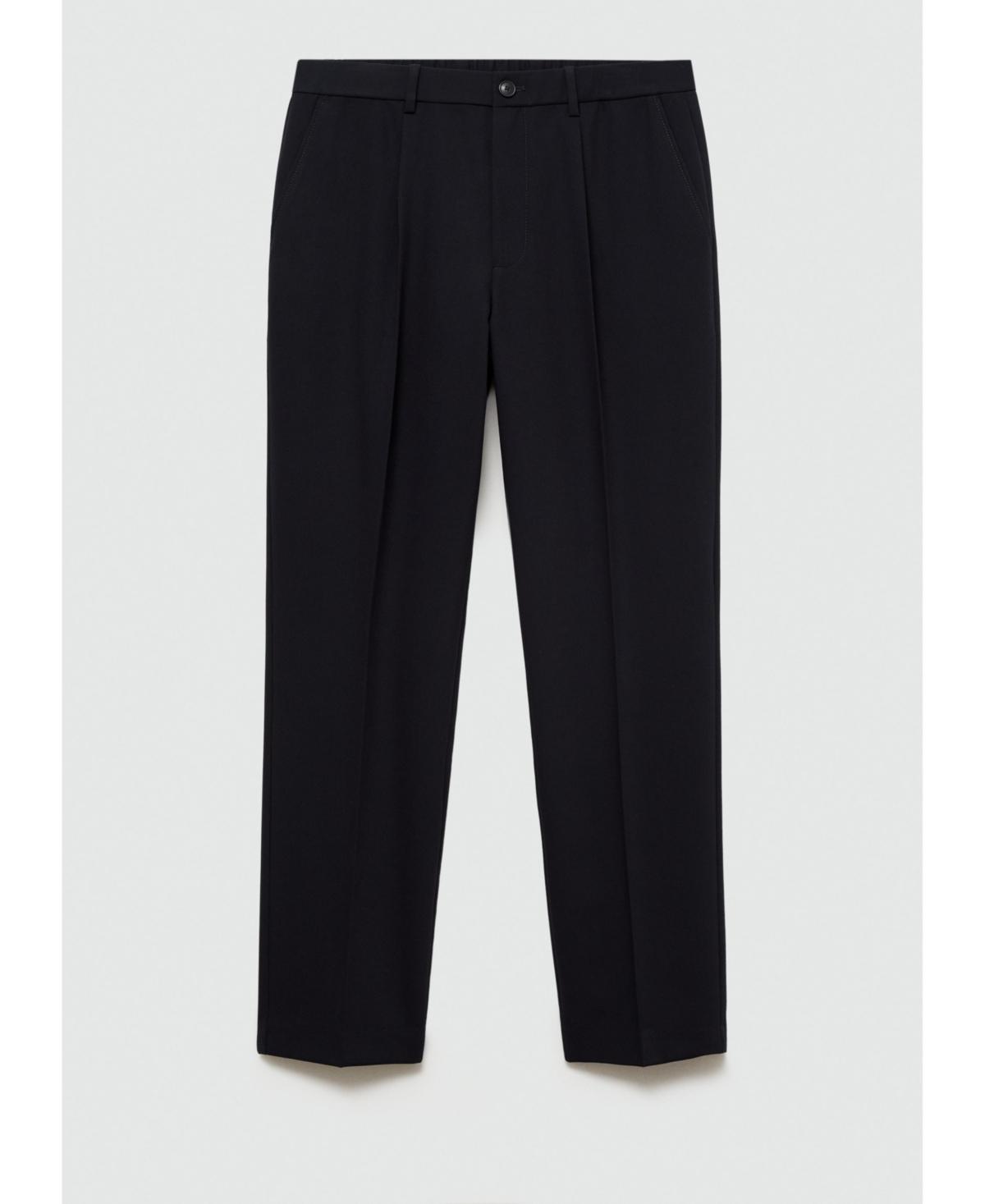 Mango Mens Pleated Flowy Pants Product Image