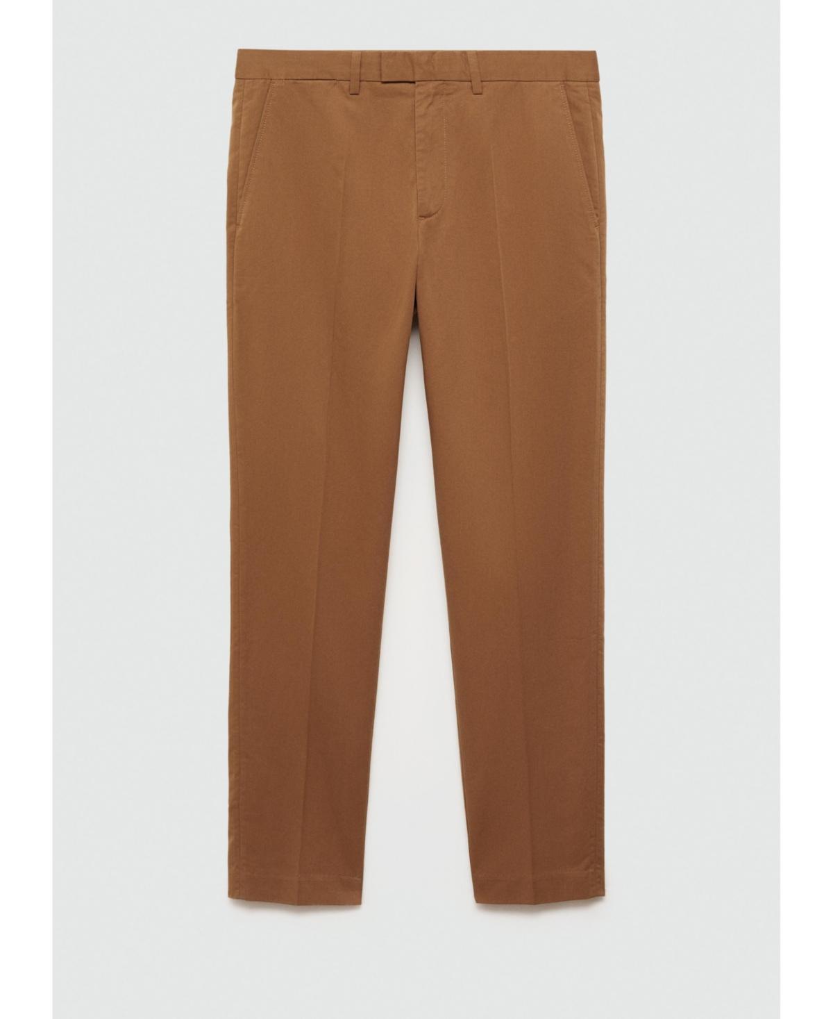 Mango Mens Regular Cotton Pants Product Image