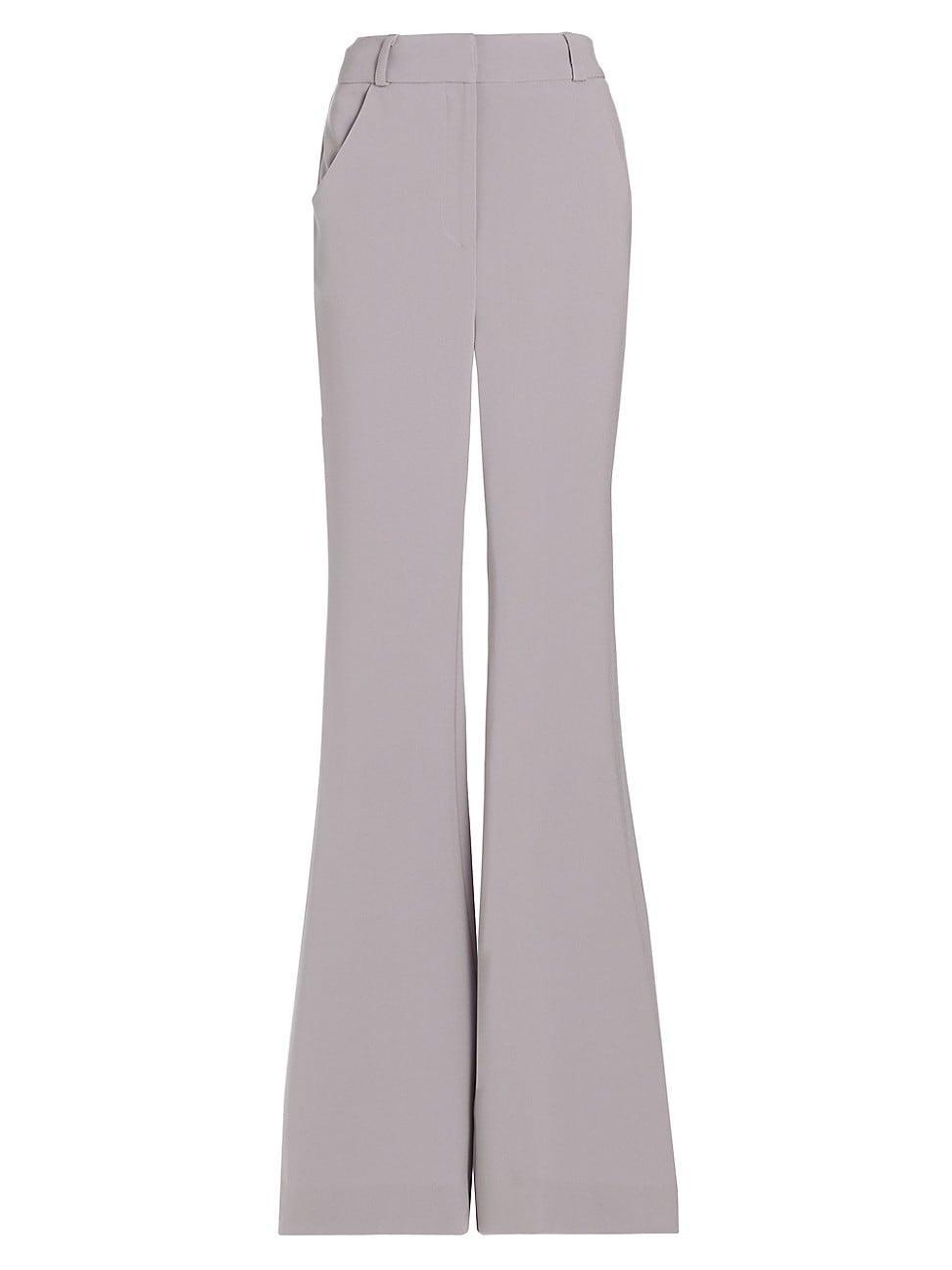 Womens Crepe Flared Trousers Product Image