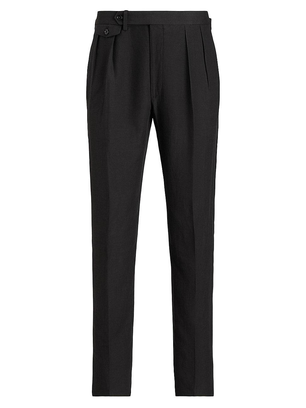 Mens Silk-Linen Trousers Product Image