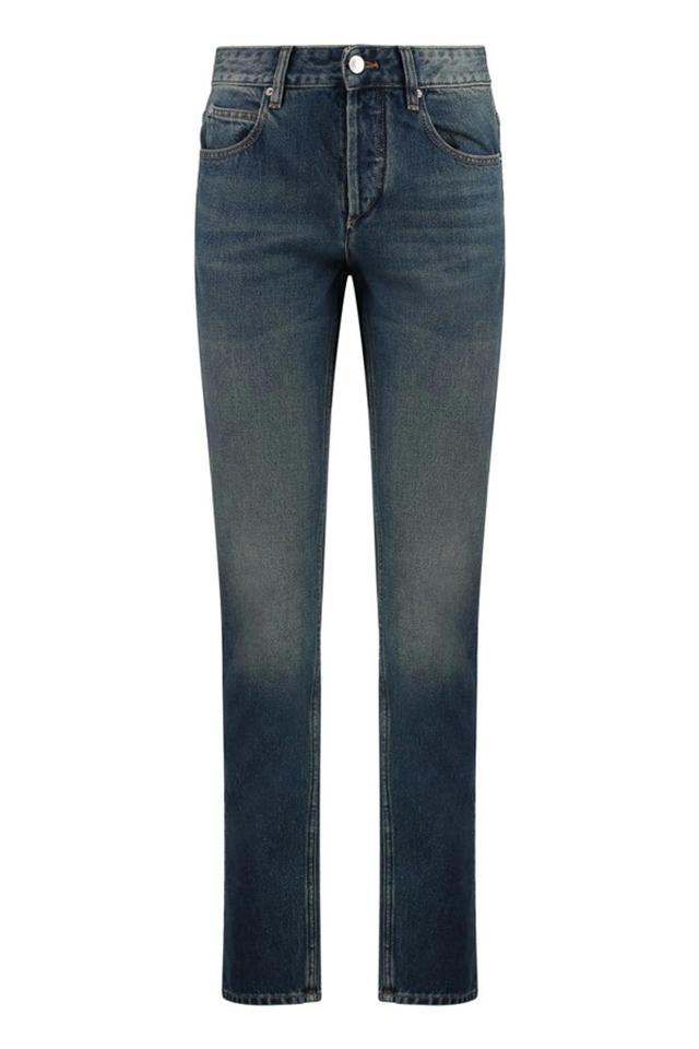 ISABEL MARANT Jiliana Stretch Cotton Jeans In Denim Product Image