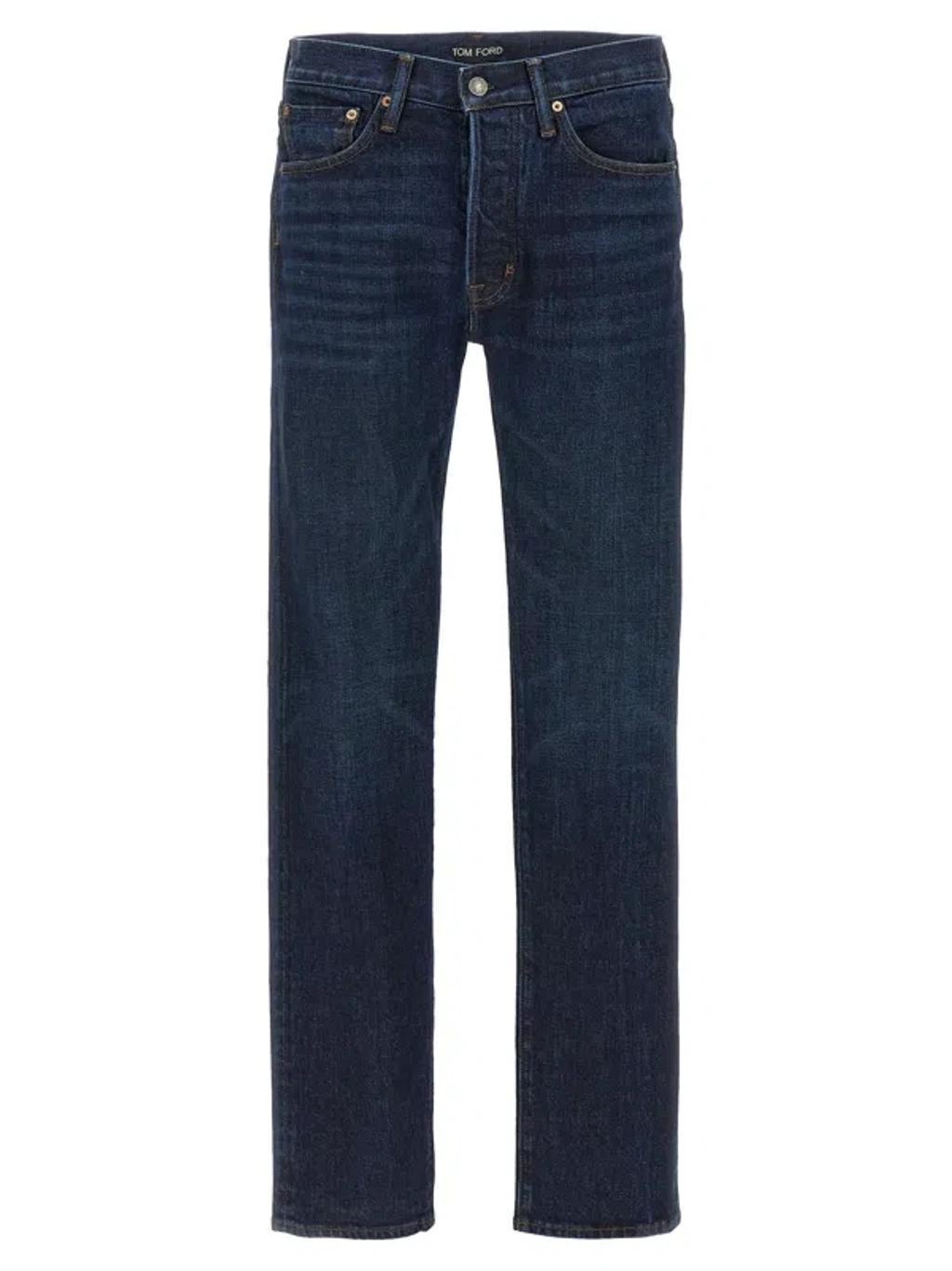 TOM FORD Rinse Selvedge Jeans In Blue Product Image