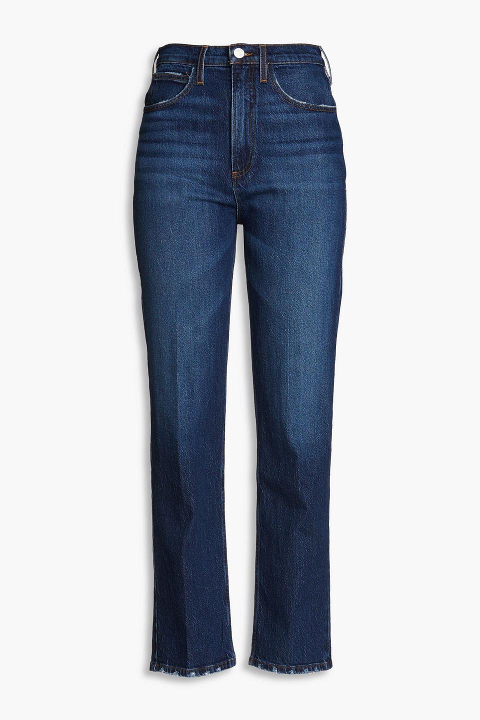 Le High Hoch Sitzende Jeans Mit Geradem Bein In Dark Denim product image