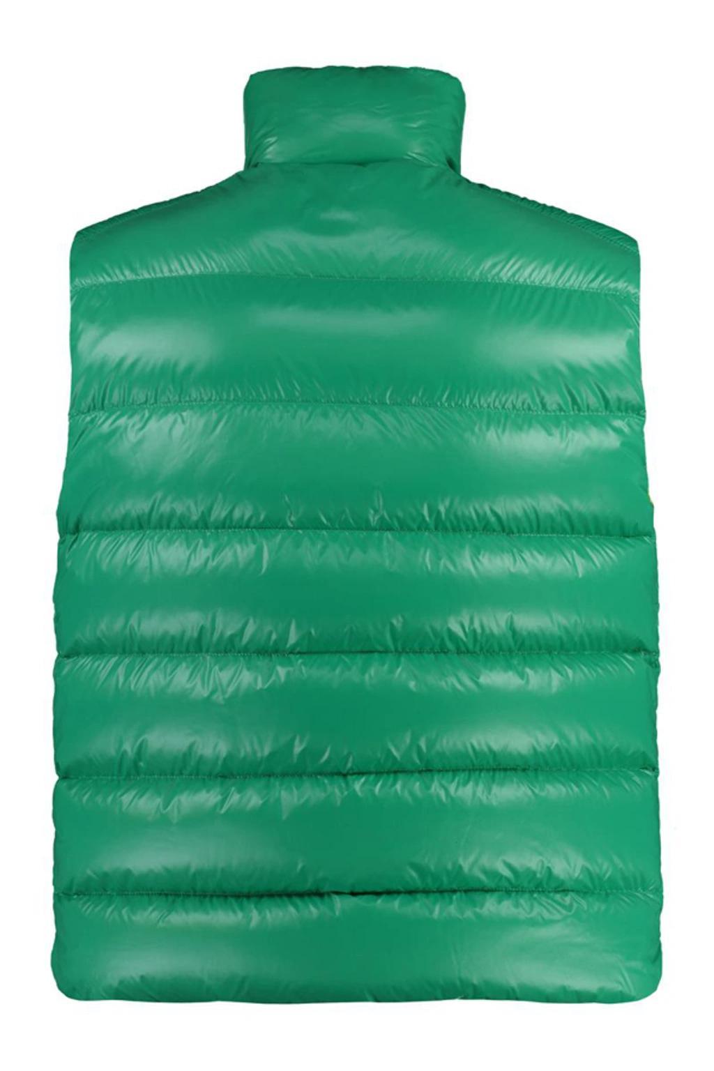 MONCLER Parke Full Zip Down Vest In Green Product Image