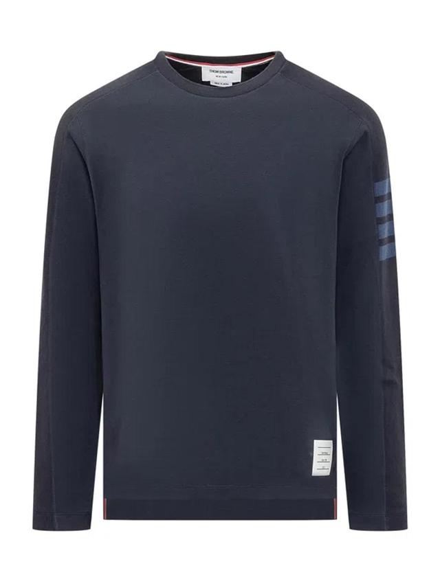 Long Sleeved T-shirt In Blue Product Image