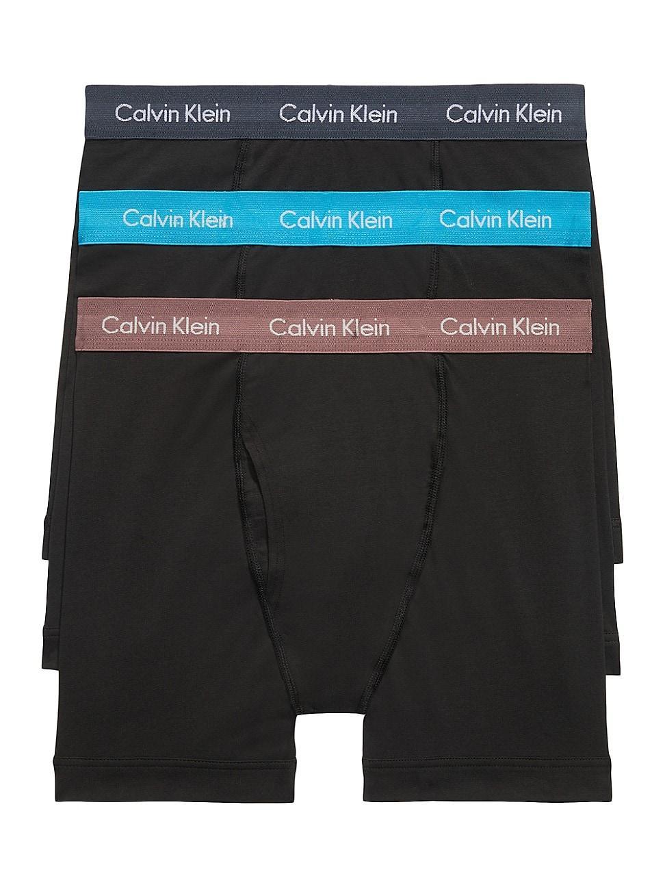 Mens 3-Pack Cotton Stretch Boxer Briefs Product Image